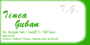 timea guban business card